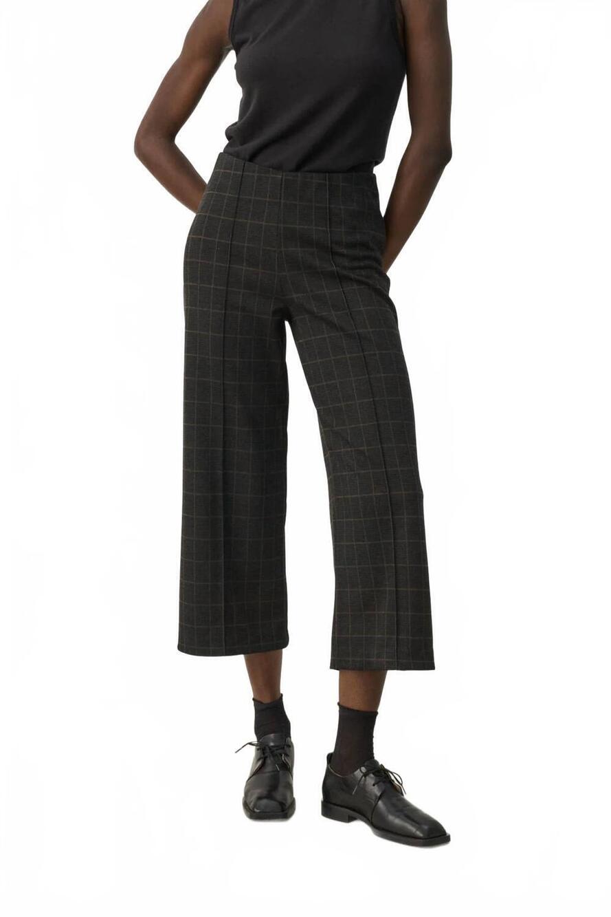 NEW PART TWO women's llisan trousers in medium grey check